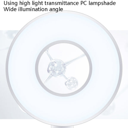 Touch LED Table Light Smart Read Night Light Desk Folding USB Eye Protection Light(Annular)-garmade.com