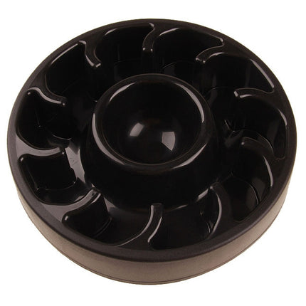 2 PCS Dog Slow Food Bowl Pet Tattoo Deflection Bowl, Specification: Colorful Package(Black)-garmade.com