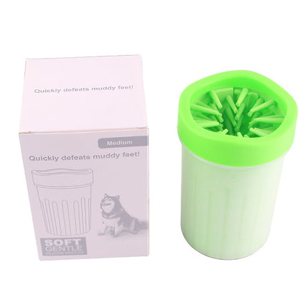 BG-W076 Cat And Dog Foot Washing Cup Outdoor Portable Pet Silicone Foot Washing Device, Specification: Large Green-garmade.com