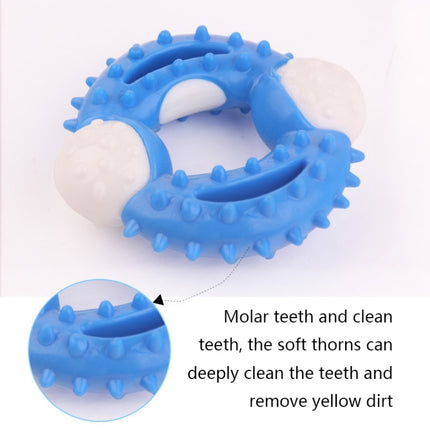 2 PCS BG-W177 Pet Toys Chew-Resistant Teeth Teeth Cleaning Dog Toys, Color： Blue-garmade.com