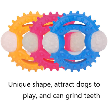 2 PCS BG-W177 Pet Toys Chew-Resistant Teeth Teeth Cleaning Dog Toys, Color： Blue-garmade.com