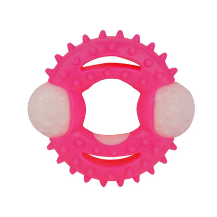 2 PCS BG-W177 Pet Toys Chew-Resistant Teeth Teeth Cleaning Dog Toys, Color： Pink-garmade.com