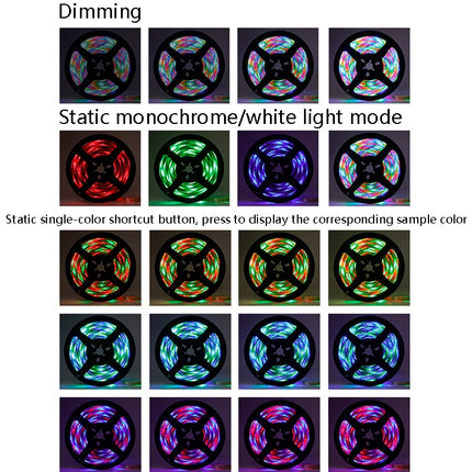 3m LED Light Strip 16 Color Remote Control RGB Light Belt USB Symphony Neon Decorative Soft Light Bar(Waterproof )-garmade.com