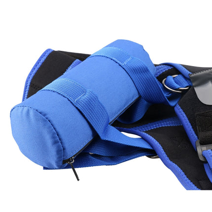 G06 Four-Direction Adjustable Pressure And Breathable Shoulder Pad Sports Protective Gear，Style: Airbag Version M (Black Blue)-garmade.com