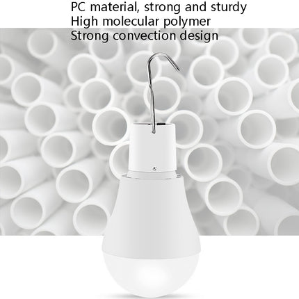 LED Solar Bulb USB Portable Outdoor Emergency Light Bulb Camping Lighting(White Light)-garmade.com