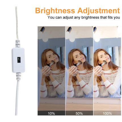 10 in 1 LED Mirror Front Lamp USB Infrared Sensor Makeup Mirror Fill Light-garmade.com