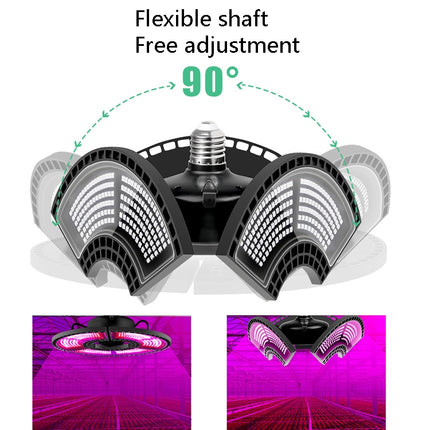 Plant Lamp LED Red Blue Spectrum Plant Growth Lamp, Power: E27 432 Beads-garmade.com