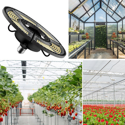 LED Plant Light Full Spectroscopy Natural White Light Waterproof Folding Fill Light, Power: E27 432 Beads-garmade.com