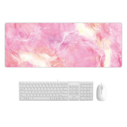 300x700x3mm Marbling Wear-Resistant Rubber Mouse Pad(Fresh Girl Heart Marble)-garmade.com