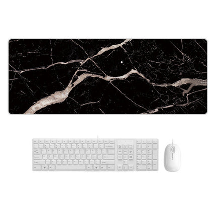 300x700x3mm Marbling Wear-Resistant Rubber Mouse Pad(Stone Tile Marble)-garmade.com