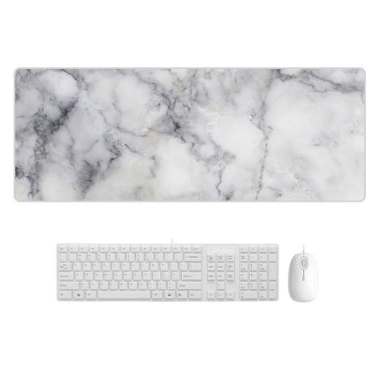 300x700x3mm Marbling Wear-Resistant Rubber Mouse Pad(Granite Marble)-garmade.com
