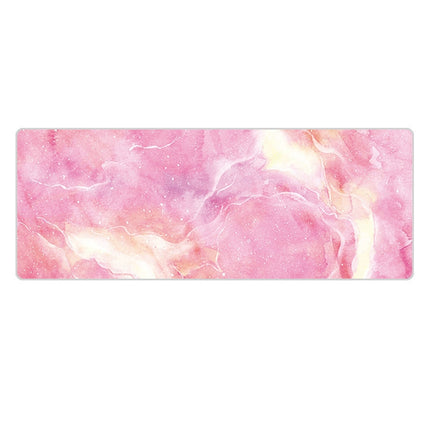 300x800x2mm Marbling Wear-Resistant Rubber Mouse Pad(Fresh Girl Heart Marble)-garmade.com