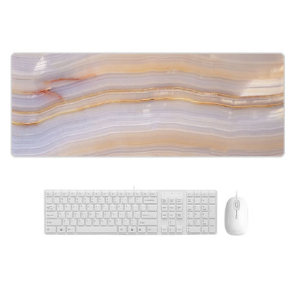 300x800x3mm Marbling Wear-Resistant Rubber Mouse Pad(Broken Marble)-garmade.com