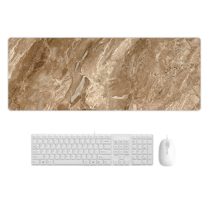 300x800x4mm Marbling Wear-Resistant Rubber Mouse Pad(Tuero Marble)-garmade.com