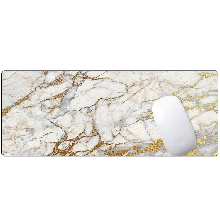 300x800x4mm Marbling Wear-Resistant Rubber Mouse Pad(Exquisite Marble)-garmade.com