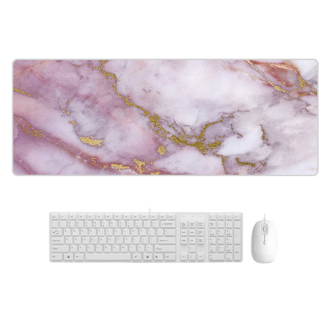 300x800x5mm Marbling Wear-Resistant Rubber Mouse Pad(Zijin Marble)-garmade.com