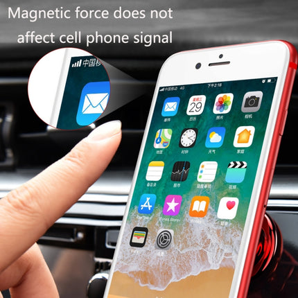 Multifunctional Magnetic Sticking Type Mobile Phone Car Holder(Colorful Red)-garmade.com