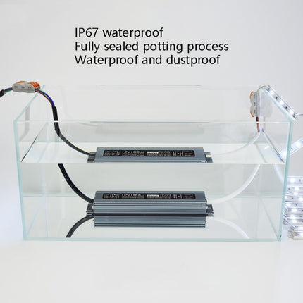 GEEPUT 220V To 24V LED Waterproof Power Supply Switch Transformer, Model: 4.17A 100W-garmade.com