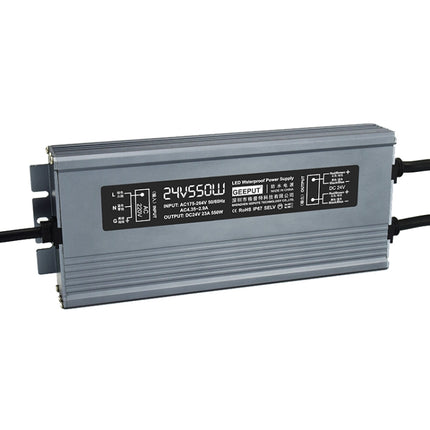 GEEPUT 220V To 24V LED Waterproof Power Supply Switch Transformer, Model: 23A 550W-garmade.com
