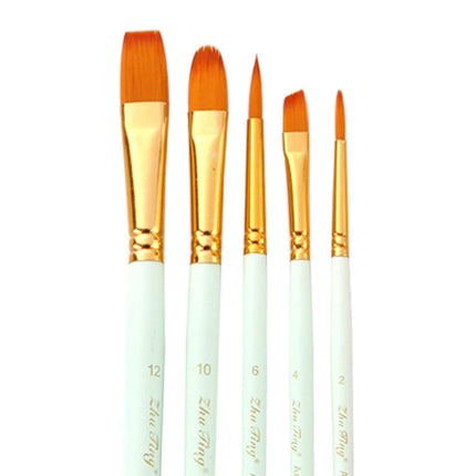 ZhuTing 2 Packs Art Oil Painting Beginner Nylon Wool Watercolor Hook Line Pen(5 PCS/Set Matte Green)-garmade.com