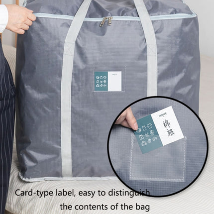 weekeight 2 PCS Clothing Quilt Storage Bag Household Moving Luggage Organizer Bag, Colour: Light Gray Large-garmade.com