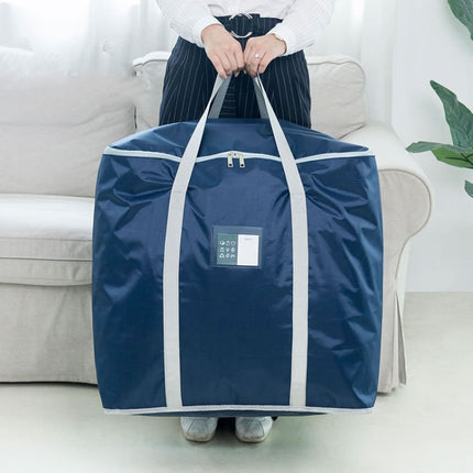 weekeight 2 PCS Clothing Quilt Storage Bag Household Moving Luggage Organizer Bag, Colour: Navy Large-garmade.com