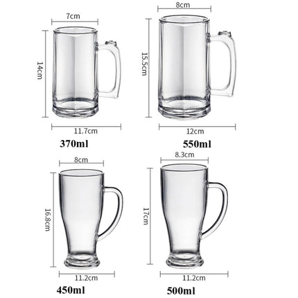 550ml No. 6 Cup Acrylic Beer Glass KTV Bar Beer Glass-garmade.com