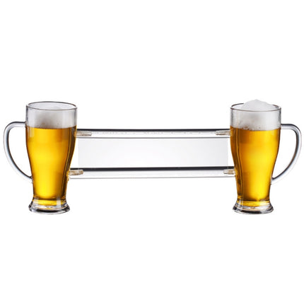 No. 15 Double Conjoined Cup Acrylic Beer Glass KTV Bar Beer Glass-garmade.com