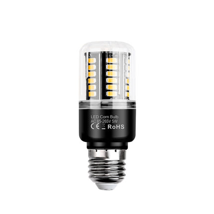 2 PCS 5W 5736 LED Corn Light Constant Current Width Pressure High Bright Bulb(E27 White)-garmade.com