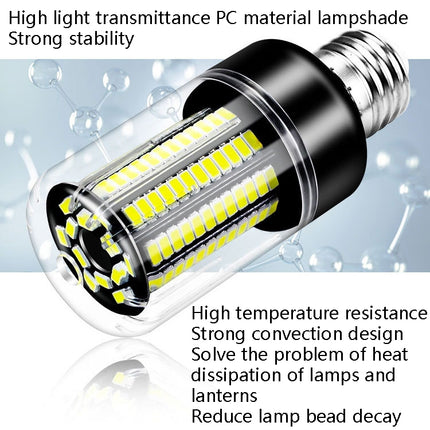 15W 5736 LED Corn Light Constant Current Width Pressure High Bright Bulb(E27 Warm White)-garmade.com