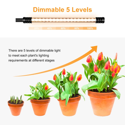 LED Plant Lamp Full Spectroscopy Natural White Remote Control Dimming Plant Growth Lamp, Power: 27W Three Head-garmade.com