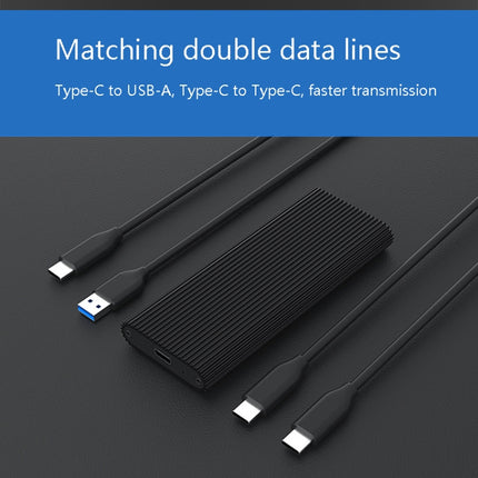M.2 NVME / SATA Mobile Hard Disk Troll Type-C USB3.1 Gen2 Transport Solid State Drive Box, Style: NGFF Double Cable-garmade.com