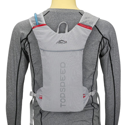 INOXTO Outdoor Sports Backpack Marathon Running Cycling Bag Water Kettle Bag(498A Gray)-garmade.com