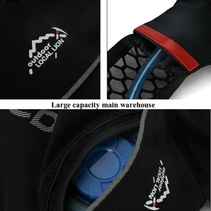 INOXTO Outdoor Sports Backpack Marathon Running Cycling Bag Water Kettle Bag(498A Gray)-garmade.com
