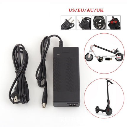 THGX-4202 42V / 2A DC 5.5mm Charging Port Universal Electric Scooter Power Adapter Lithium Battery Charger for Xiaomi Mijia M365 & Ninebot ES2 / ES4, UK Plug-garmade.com