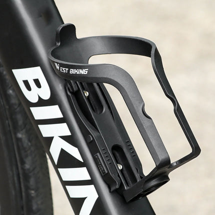 WEST BIKING YP0704032 Bicycle Bottle Frame Multi-Function Tire Rod Water Cup Holder(Black)-garmade.com