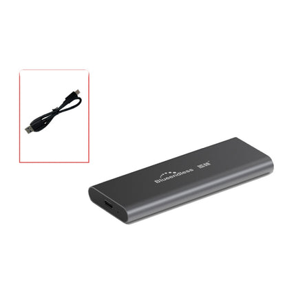 Blueendless M280N M.2 NVME Mobile Hard Disk Case USB3.1 Laptop Solid State Drive Box, Style: Gray Single Cable-garmade.com