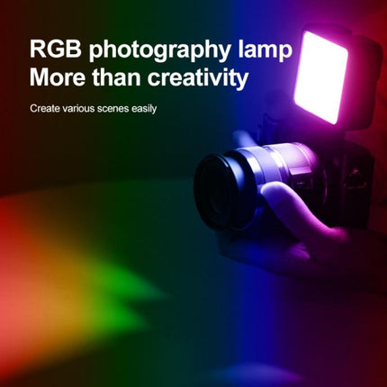 N69 2500-9000K+RGB Camera Fill Light Small Full Color Photography Light Portable Handheld Night Light LED Pocket Light-garmade.com