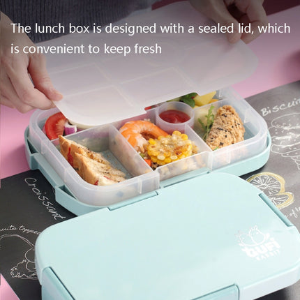 XINGCHENG XC-451 Microwave Student Lunch Box Plastic Compartment Portable Lunch Box(Pink)-garmade.com