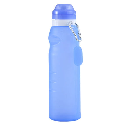 XC-282 600ml Silicone Folding Cup Out Camping Cycling Sports Kettle(Blue)-garmade.com