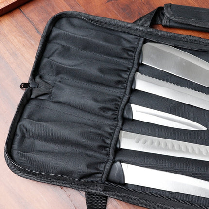 WESSLECO Kitchen Cutter Storage Bag Portable Knife Tool Bag(Blue)-garmade.com
