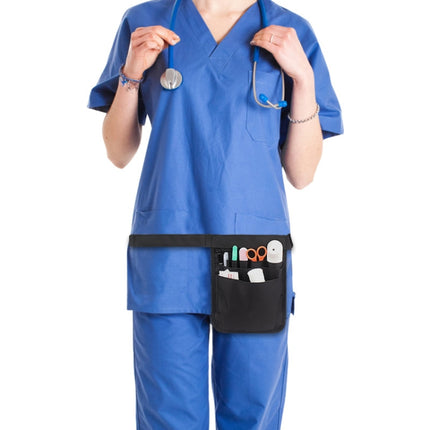Nurse Tools Pockets Medical Staff Universal Storage Bag(Black)-garmade.com