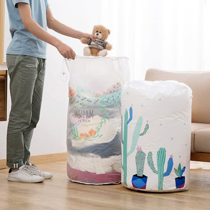 Large-capacity Household Waterproof Moisture-proof Quilt Storage Bag Packing Bag(Striped Deer)-garmade.com