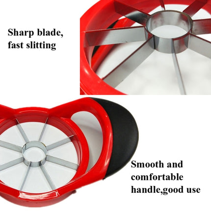 3 PCS Apple Cutter Stainless Steel Cut Fruit Slicer(Red)-garmade.com