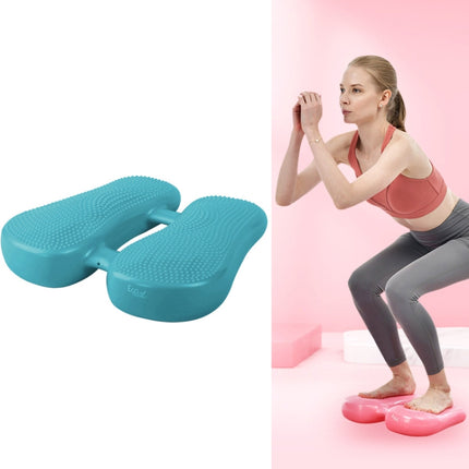 Home Fitness Yoga Balance Inflatable Foot Pad Aerobic Step Training Leg Relaxation Massage Pad(Blue)-garmade.com