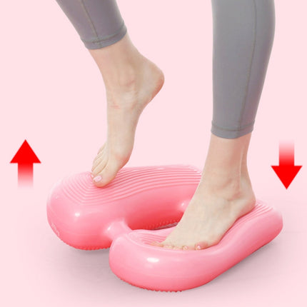 Home Fitness Yoga Balance Inflatable Foot Pad Aerobic Step Training Leg Relaxation Massage Pad(Blue)-garmade.com