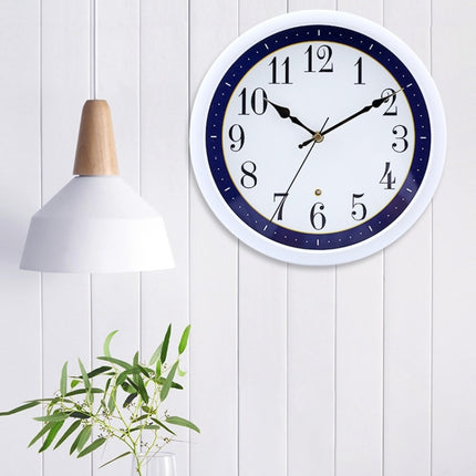 12 Inch Living Room Intelligent Voice Control Luminous Mute Wall Clock(White)-garmade.com