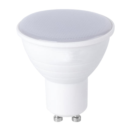 4 PCS LED Light Cup 2835 Patch Energy-Saving Bulb Plastic Clad Aluminum Light Cup, Power: 5W 6Beads(GU10 Milky White Cover (Cold Light))-garmade.com