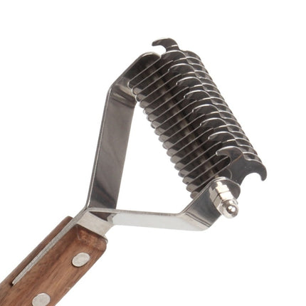 Walnut Pet Stainless Steel Cleaning And Grooming Comb, Specification: Large-garmade.com