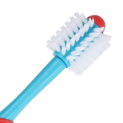10 PCS Pet Double-Head Toothbrush Pet Oral Cleaning Products(Blue)-garmade.com